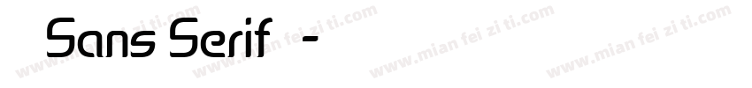 浓缩的Sans Serif生长字体转换